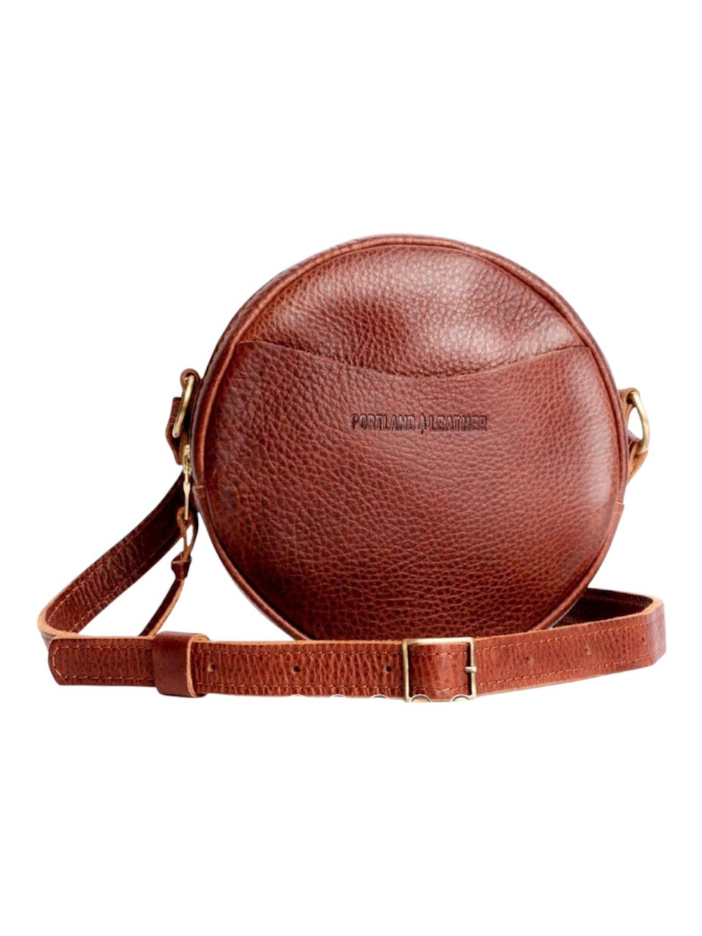 Portland Leather Small Circle Crossbody Bag